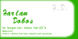 harlam dobos business card